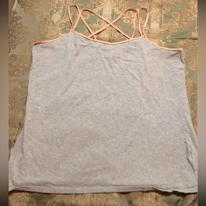 Maurices pink and gray cotton tank